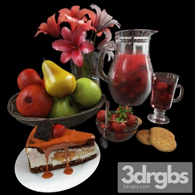 Dessert Decor Set 3dsmax Download - thumbnail 1