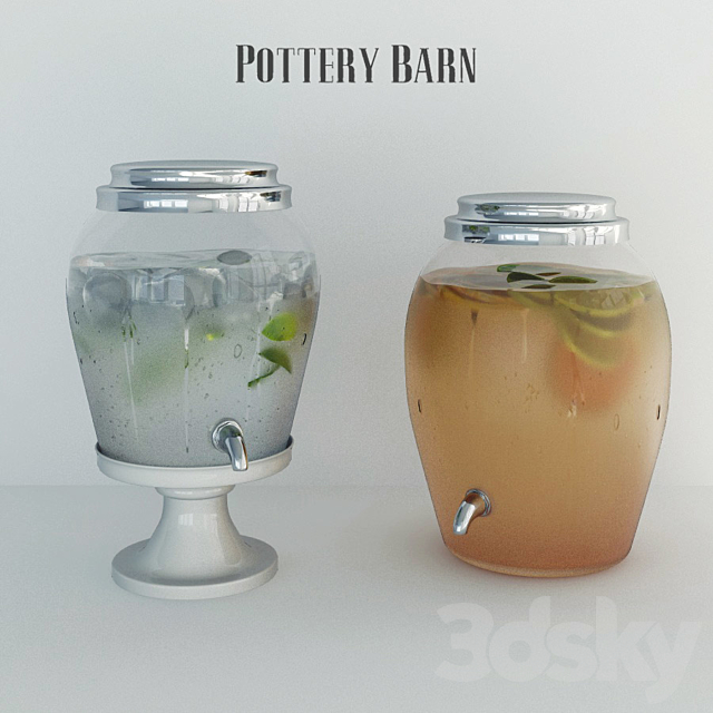 Dispenser for beverages Pottery barn 3DSMax File - thumbnail 1