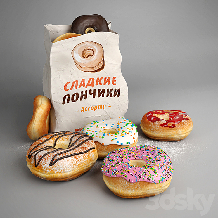 Donuts 3DS Max - thumbnail 1