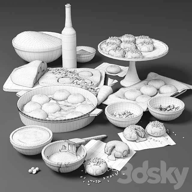 Donuts with filling 3ds Max - thumbnail 3