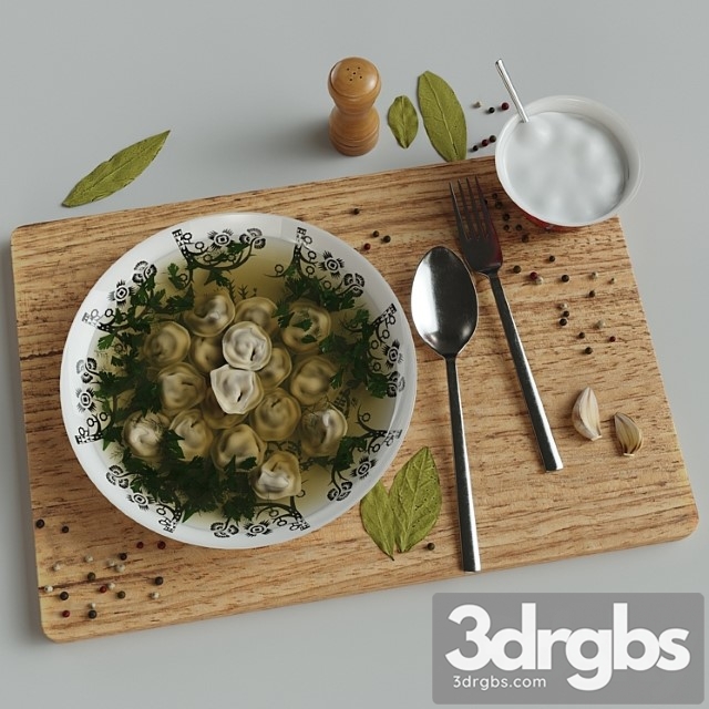 Dumplings. 3dsmax Download - thumbnail 1