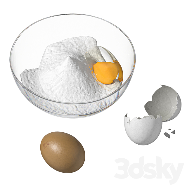 Eggs set-3 3ds Max - thumbnail 1