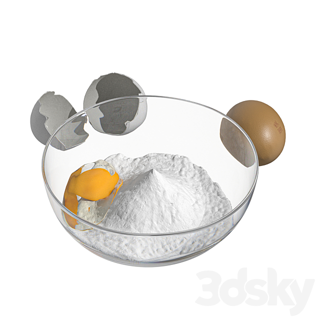 Eggs set-3 3ds Max - thumbnail 2