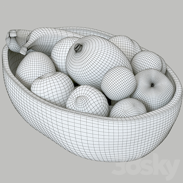 Ethnic Fruit Bowl 3DSMax File - thumbnail 3