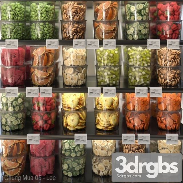 Food Set 355 3dsmax Download - thumbnail 1