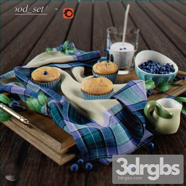 Food set1 3dsmax Download - thumbnail 1