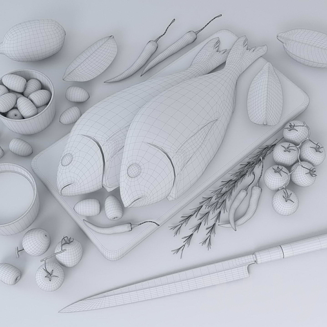 Fresh fish 3DSMax File - thumbnail 3