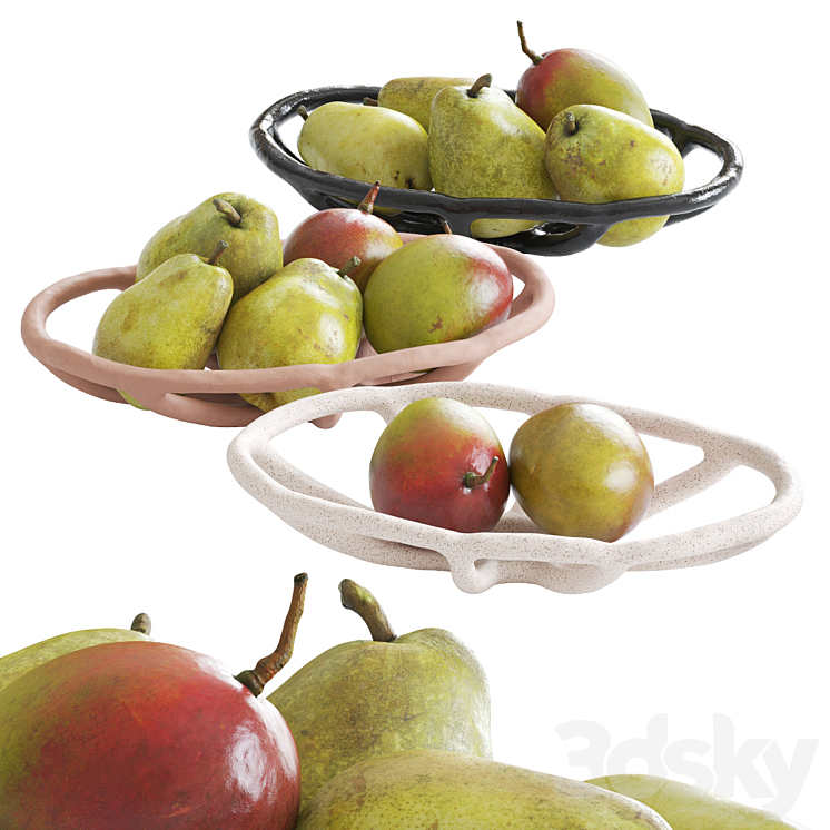 Fruit bowls 3DS Max Model - thumbnail 1