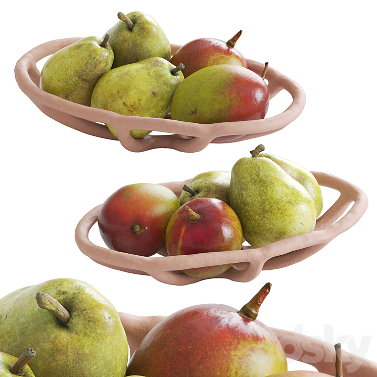 Fruit bowls 3DS Max Model - thumbnail 2