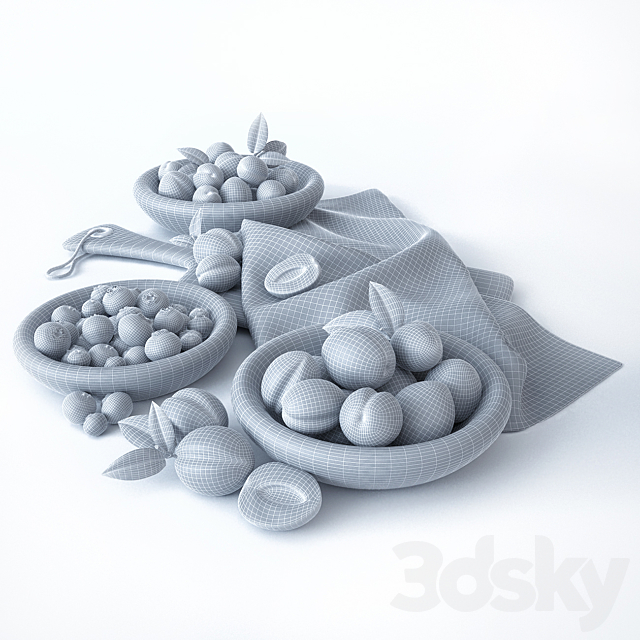 Fruit composition 3DSMax File - thumbnail 3