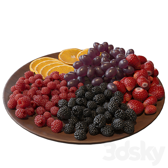 fruit plate 3ds Max - thumbnail 1