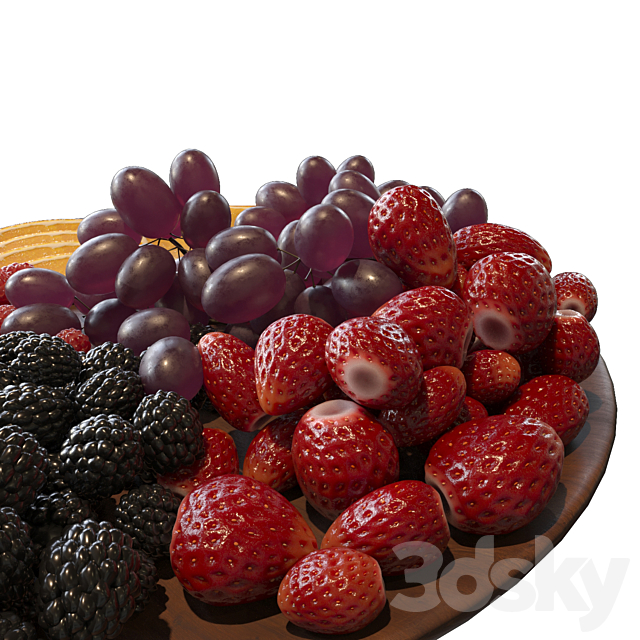 fruit plate 3ds Max - thumbnail 2