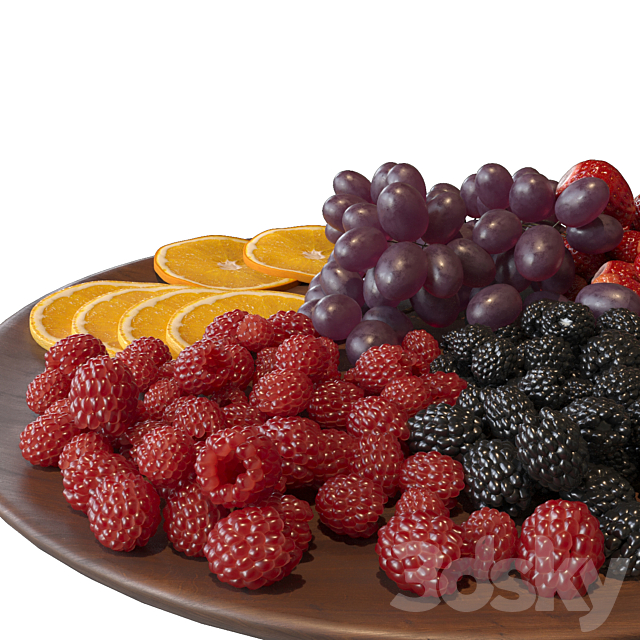 fruit plate 3ds Max - thumbnail 3