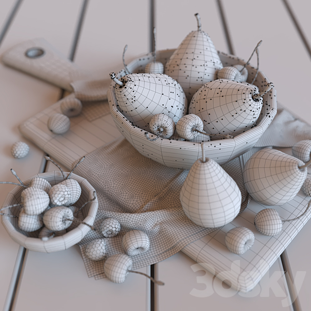 Fruit still life 3ds Max - thumbnail 3