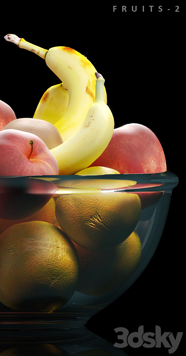 FRUITS 2 3DS Max Model - thumbnail 2