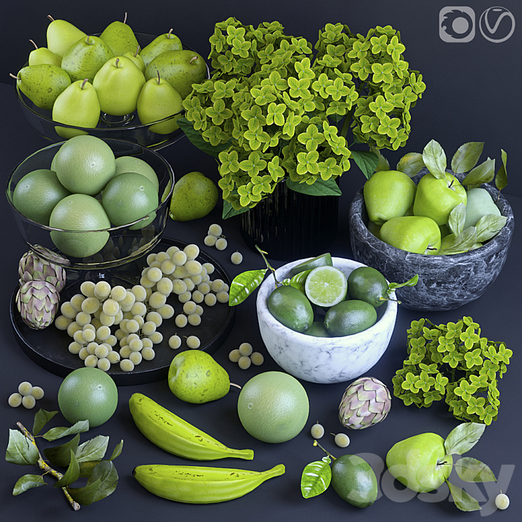 Fruits. Green 3DS Max - thumbnail 1