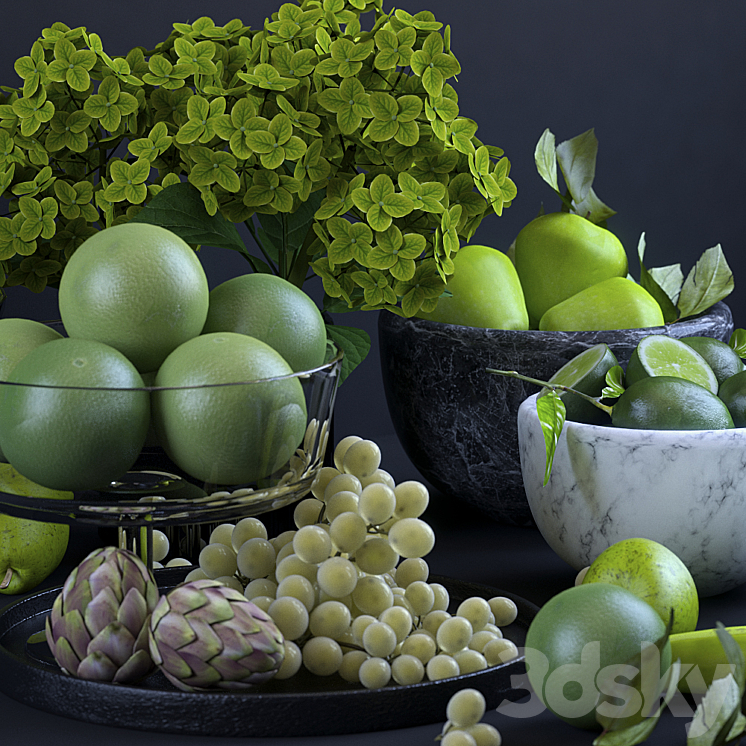 Fruits. Green 3DS Max - thumbnail 2