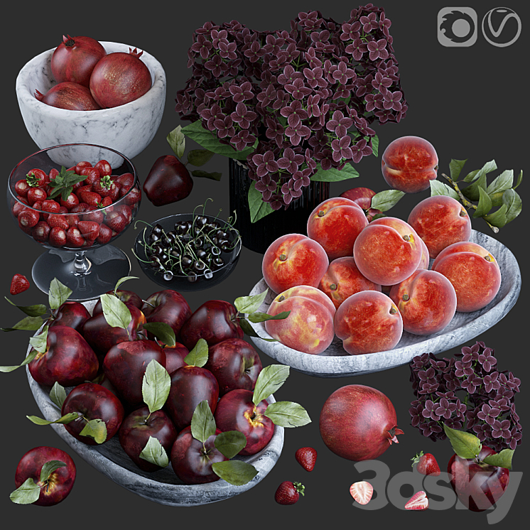 Fruits. Red 3DS Max - thumbnail 1