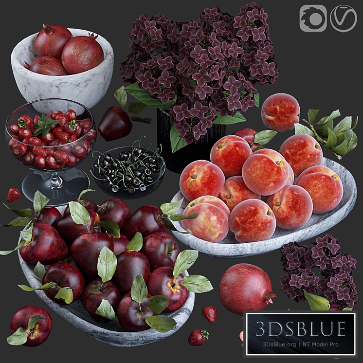 Fruits. Red 3DS Max - thumbnail 3