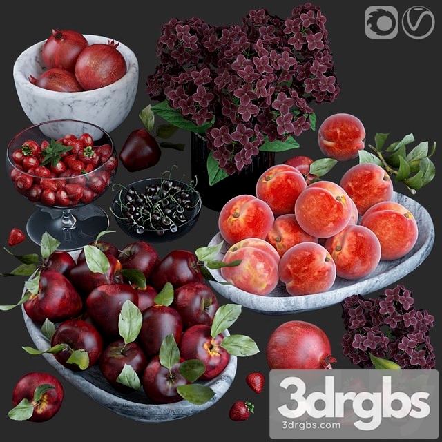 Fruits Red 3dsmax Download - thumbnail 1