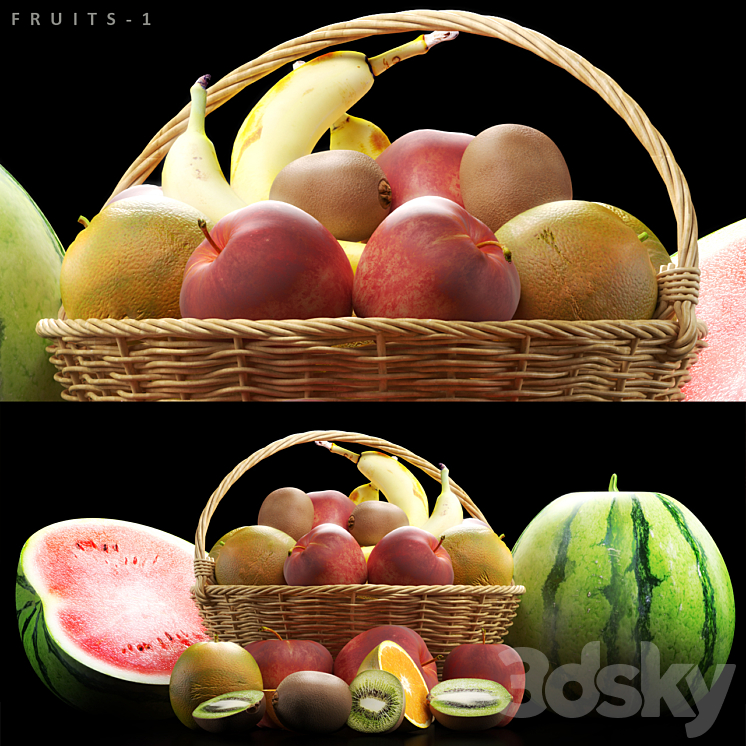 FRUITS_1 3DS Max - thumbnail 1