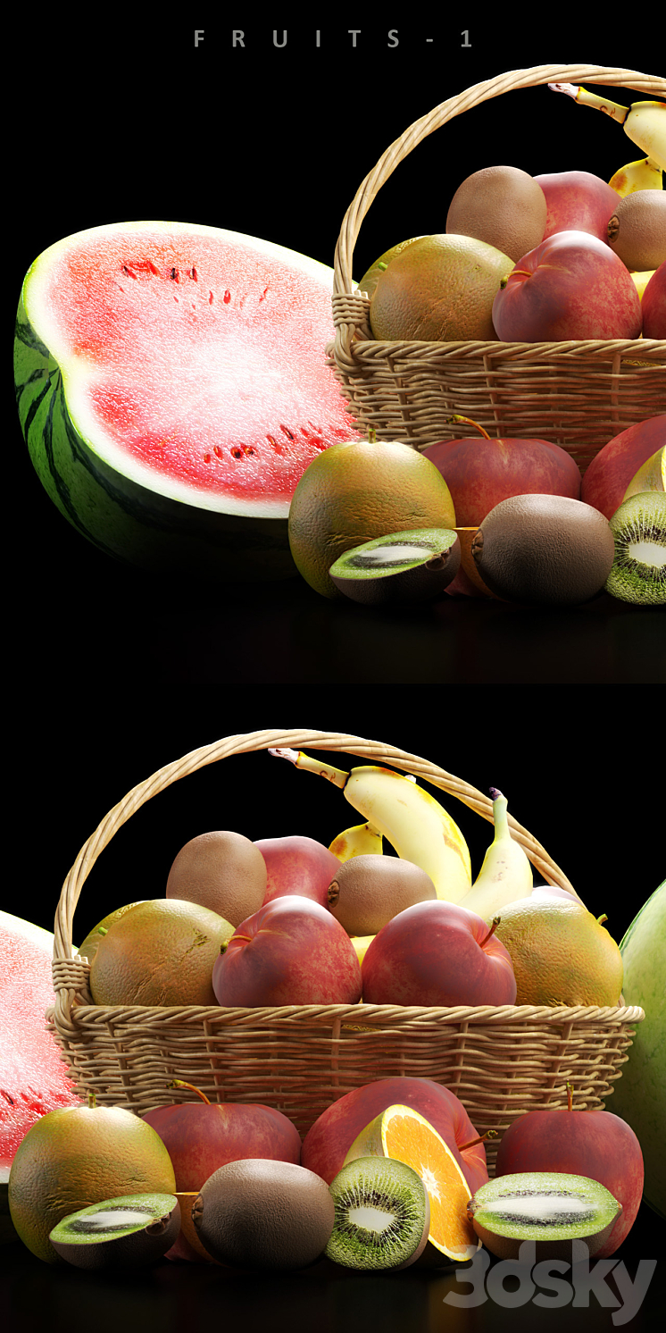 FRUITS_1 3DS Max - thumbnail 2