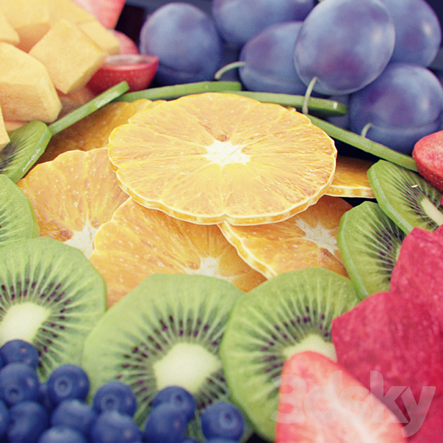 Fruity Set 3DS Max Model - thumbnail 2