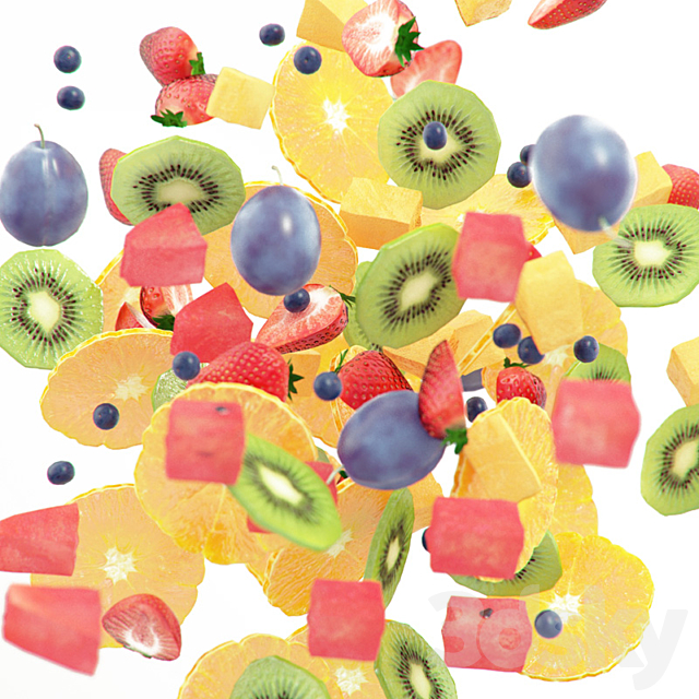 Fruity Set 3DS Max Model - thumbnail 3