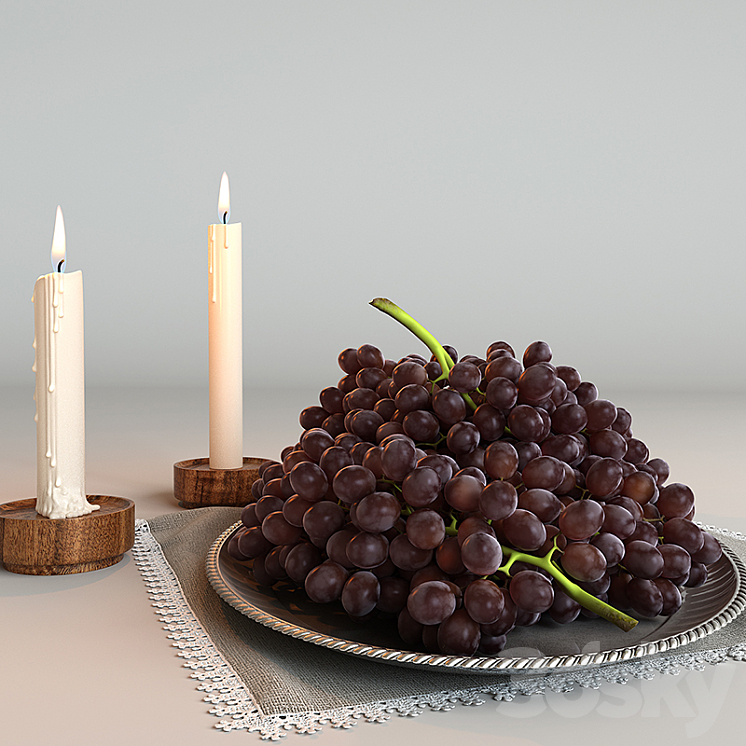 Grapes "black" 3DS Max - thumbnail 2