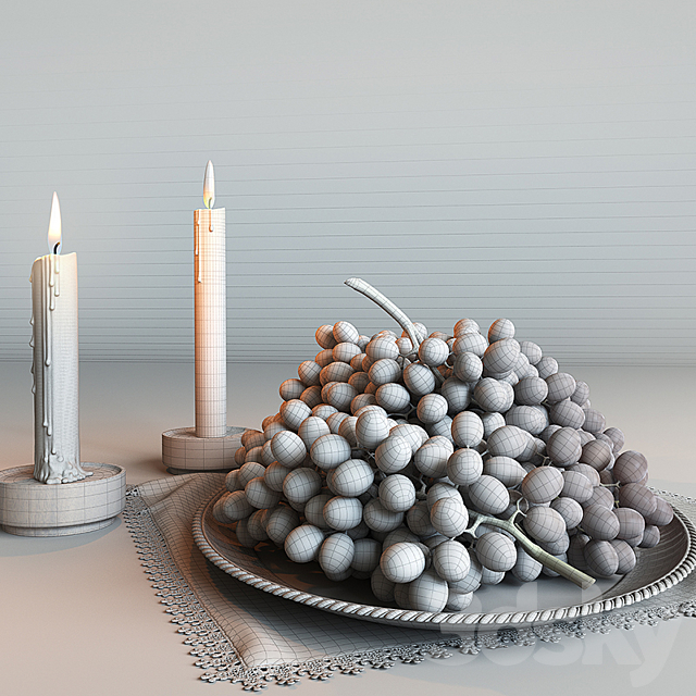 Grapes “black” 3DS Max Model - thumbnail 3