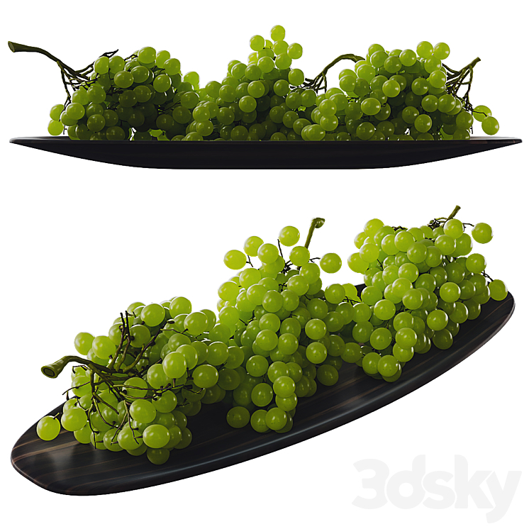 Green grape 3DS Max Model - thumbnail 3