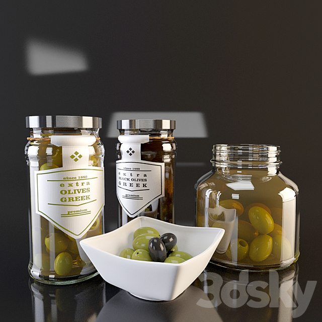 green olives 3DS Max Model - thumbnail 1