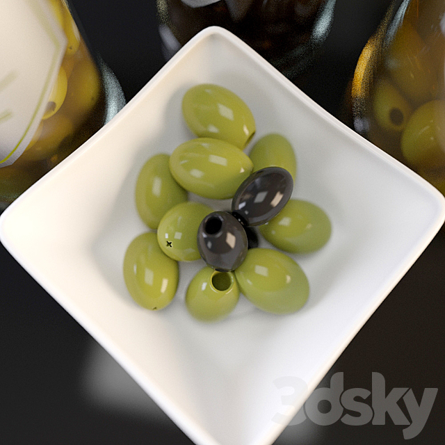 green olives 3DS Max Model - thumbnail 2