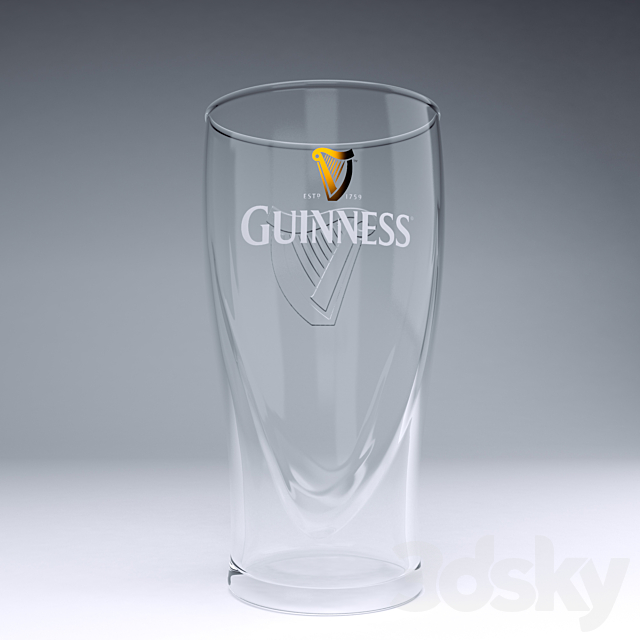 Guinness_beer_glass 3DSMax File - thumbnail 2