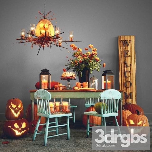 Halloween Decorative Set 3dsmax Download - thumbnail 1