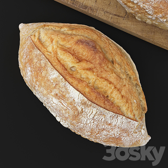 HD Realistic Farmer French Bread 3ds Max - thumbnail 2