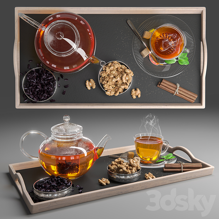 Herbal Tea Set 3DS Max - thumbnail 1