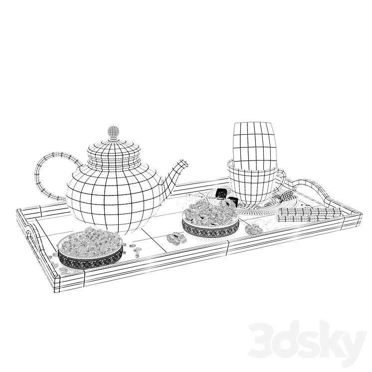 Herbal Tea Set 3DS Max - thumbnail 2