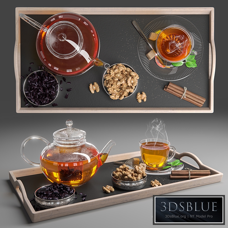 Herbal Tea Set 3DS Max - thumbnail 3