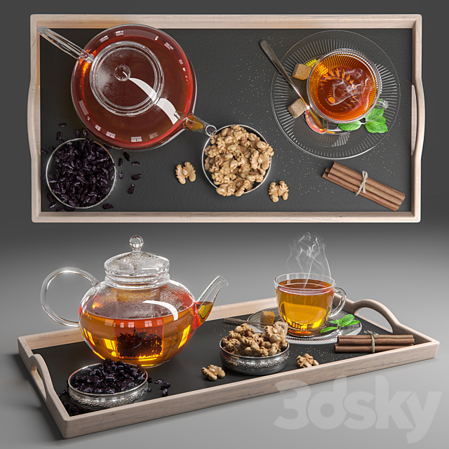 Herbal Tea Set 3DSMax File - thumbnail 1