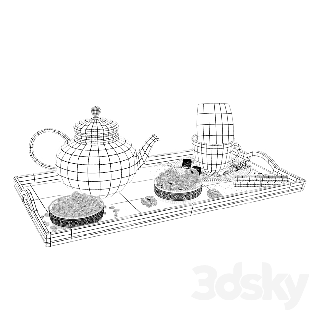 Herbal Tea Set 3DSMax File - thumbnail 2