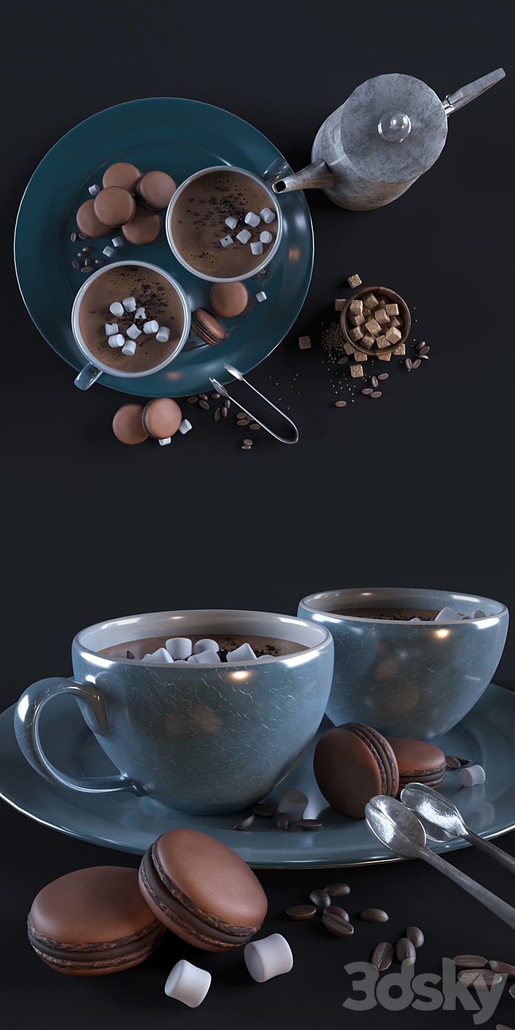 Hot chocolate 3DS Max - thumbnail 2