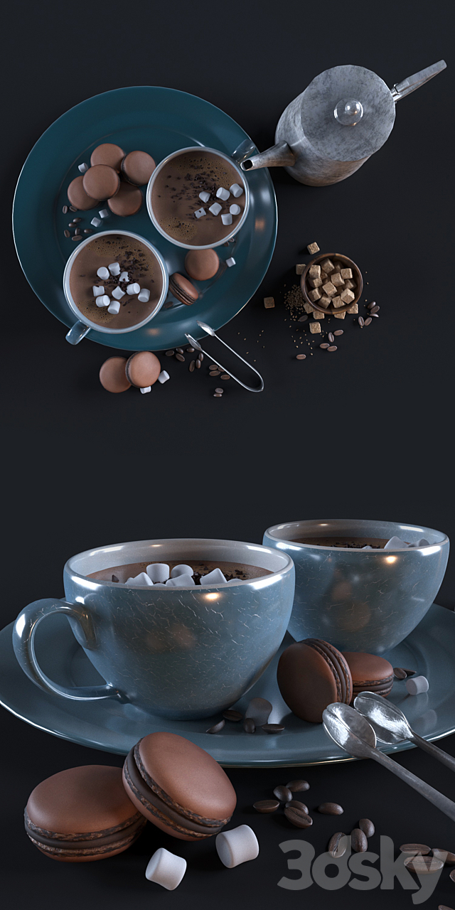 Hot chocolate 3DSMax File - thumbnail 2