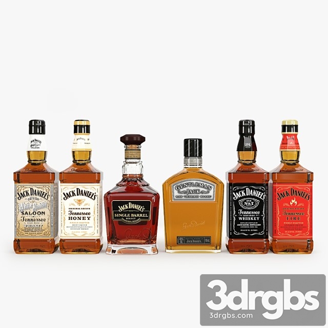 Jack daniel&_3 3dsmax Download - thumbnail 1