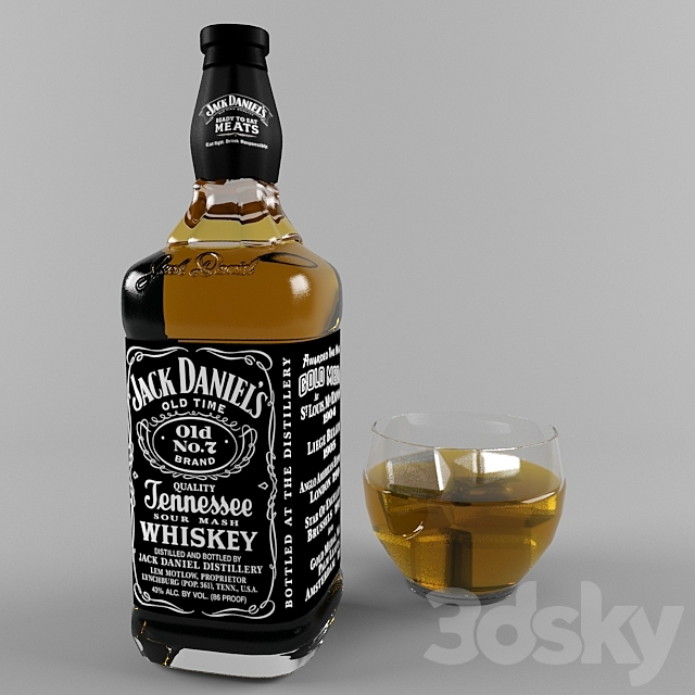 Jack daniels 3ds Max - thumbnail 1