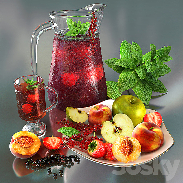 juice fruits 3DSMax File - thumbnail 1