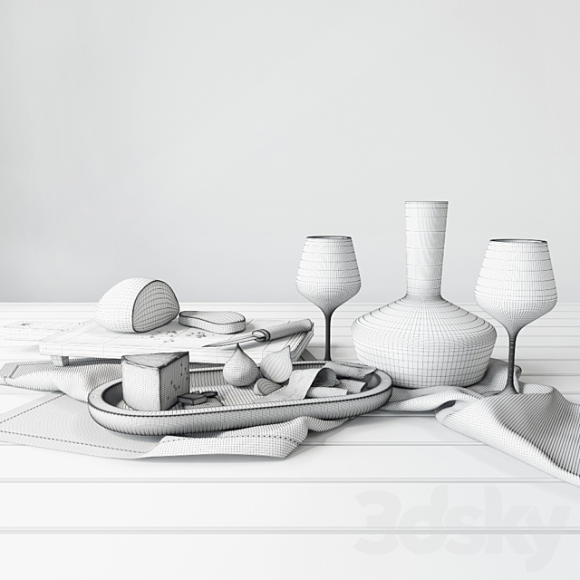 Kelly Hoppen | Tableware number 2 3DS Max Model - thumbnail 3