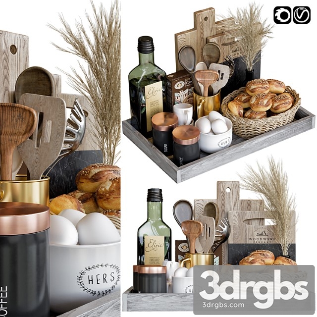 Kitchen Accessories 12 3 3dsmax Download - thumbnail 1