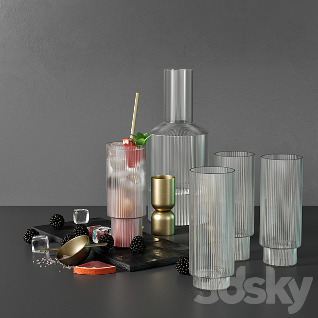 kitchen decor set 07 3DSMax File - thumbnail 2