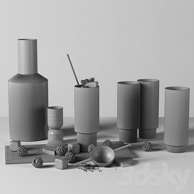 kitchen decor set 07 3DSMax File - thumbnail 5